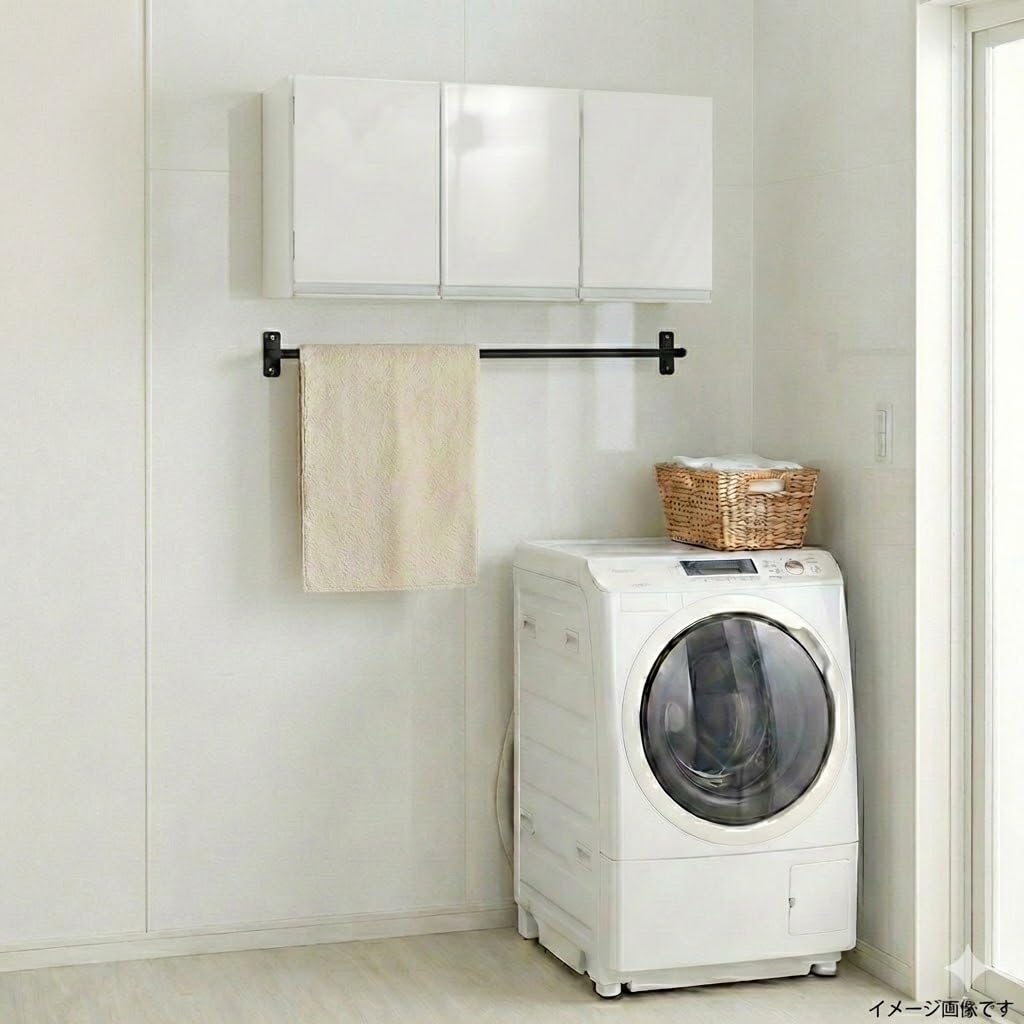 Amazon｜吊り戸棚 光沢仕上げ 幅90cm ホワイト 日本製 収納 棚